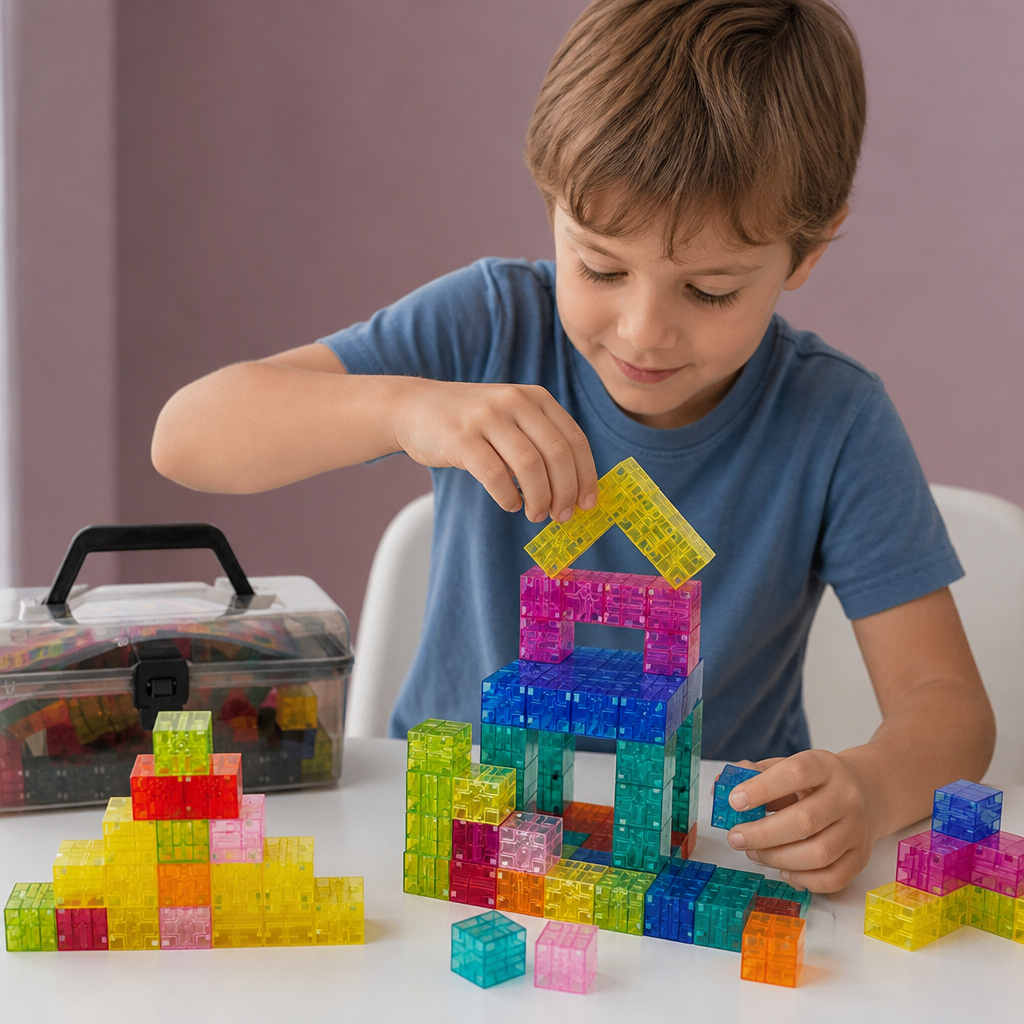 Set di Cubi Costruttivi Montessori per Bambini