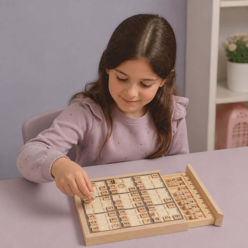 Tavola Sudoku in Legno – Gioco Educativo di Logica e Matematica