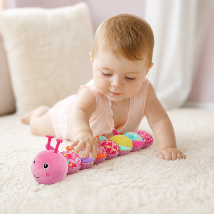 Caterpillar Sonaglio Sensoriale e Musicale in Peluche