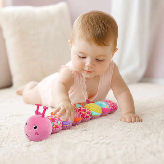 Caterpillar Sonaglio Sensoriale e Musicale in Peluche