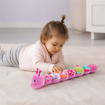 Caterpillar Sonaglio Sensoriale e Musicale in Peluche