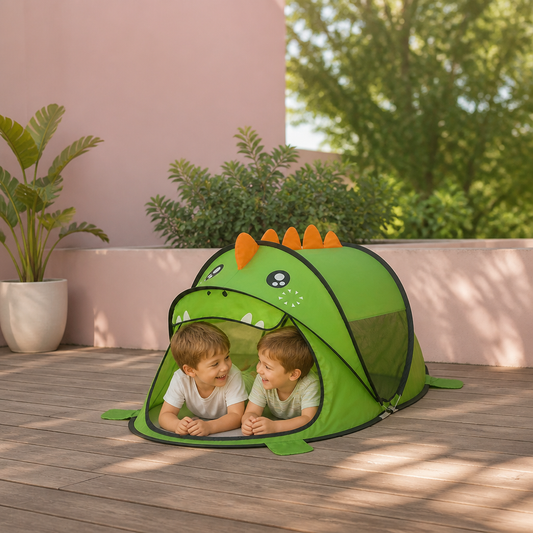 Tenda Gioco Dino Pieghevole per Bambini – Perfetta per le Giornate Calde e i Momenti di Gioco Accoglienti