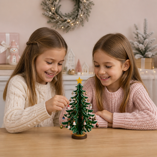 Calendario dell’Avvento di 24 Giorni con Mini Decorazioni per l’Albero di Natale per Bambini
