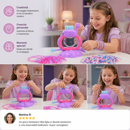 Kit per la Realizzazione di Braccialetti Fai da Te per Bambine