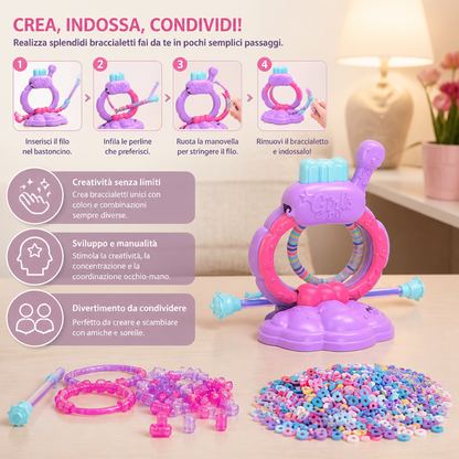 Kit per la Realizzazione di Braccialetti Fai da Te per Bambine