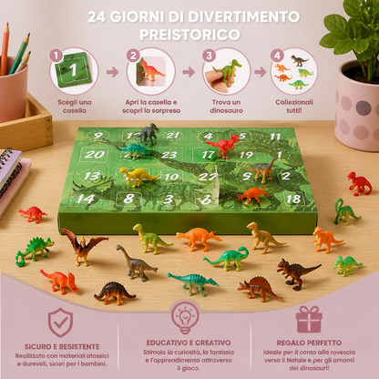 Calendario dell’Avvento dei Dinosauri da 24 Giorni