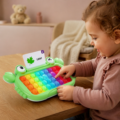 Tablet Educativo Interattivo con Schede Didattiche Parlanti, Tastiera Pop-It e Giochi di Ortografia e Fonetica