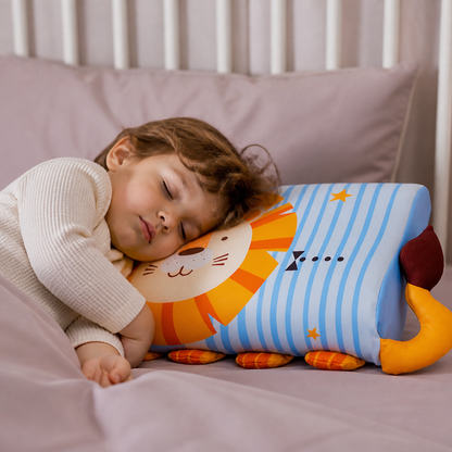 Cuscino Ergonomico Rilassante per Bambini con Federa a Motivi di Animali Cartone Animato