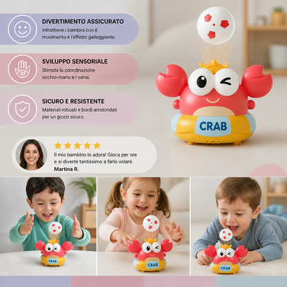 Giocattolo Elettrico a Forma di Granchio Galleggiante per Bambini