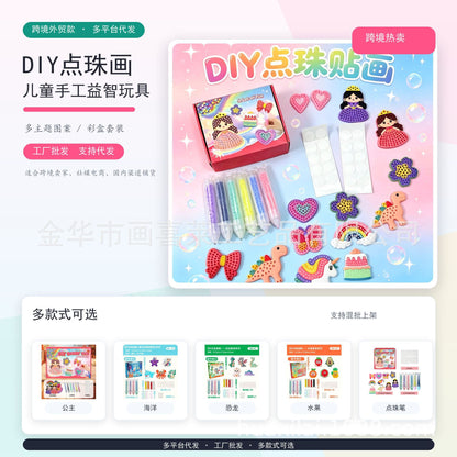 Kit Penna per Arte con Perline Fai da Te – Crea e Decora Disegni di Animali