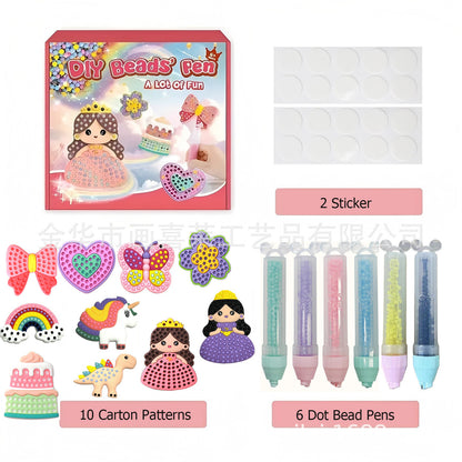 Kit Penna per Arte con Perline Fai da Te – Crea e Decora Disegni di Animali