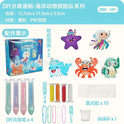 Kit Penna per Arte con Perline Fai da Te – Crea e Decora Disegni di Animali