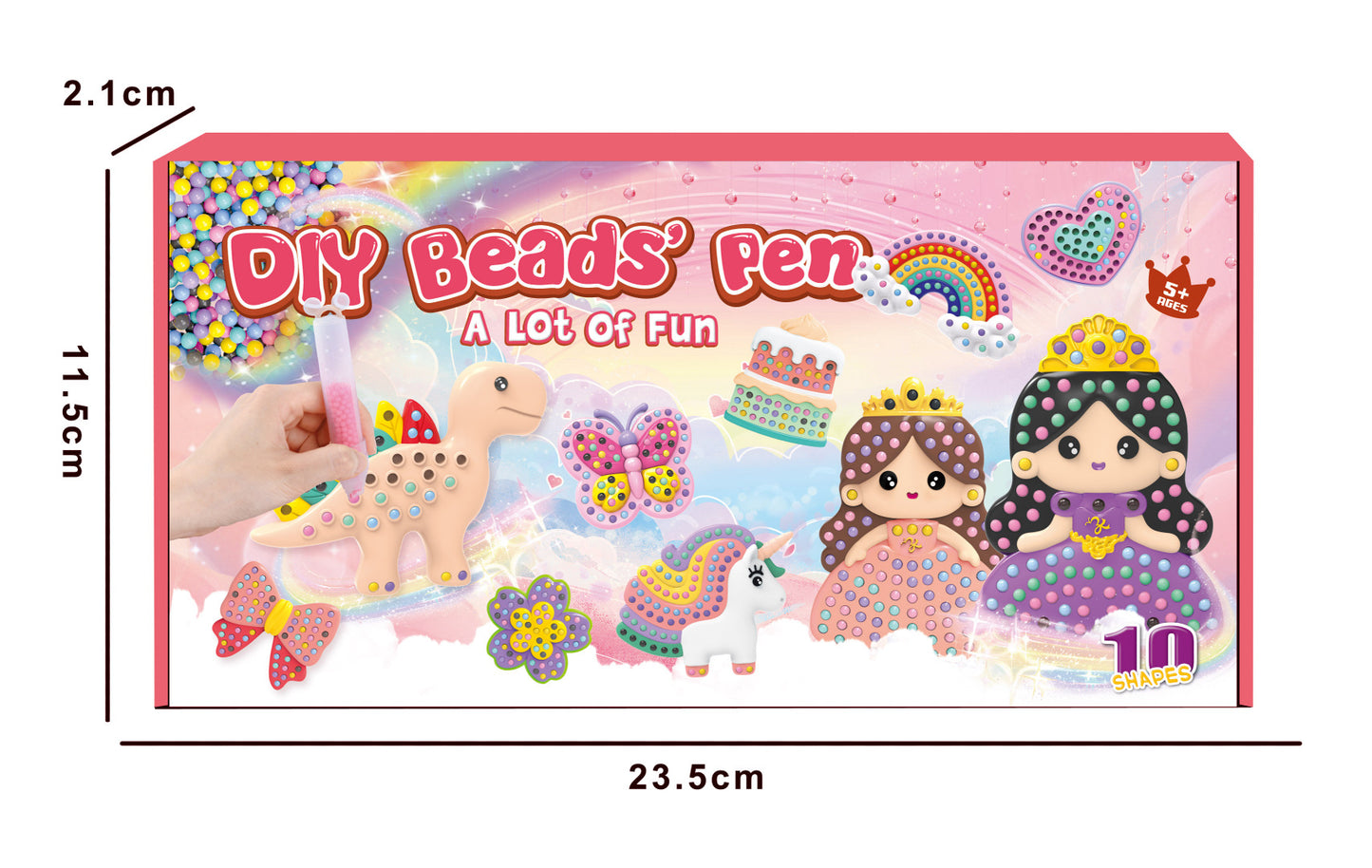 Pittura magica con perline – set DIY per bambini