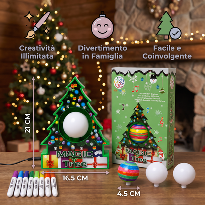 Set Creativo Natalizio Fai da Te per Dipingere Decorazioni Girevoli
