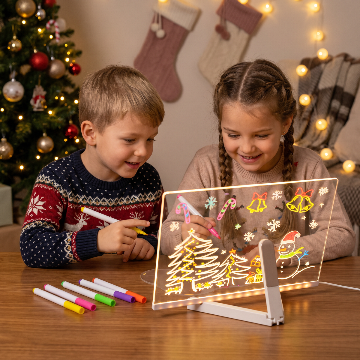 Tavoletta da Disegno Luminosa a LED per Bambini