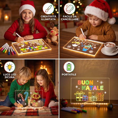 Tavoletta da Disegno Luminosa a LED per Bambini
