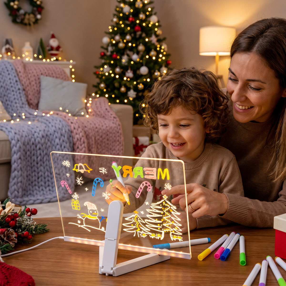 Tavoletta da Disegno Luminosa a LED per Bambini
