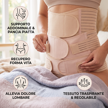 Supporto Addominale 3-in-1 e Fascia Post-Parto per il Recupero