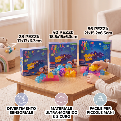 Blocchi da Costruzione Squishy Morbidi e Gelatinosi per Bambini – Sicuri e Morbidi