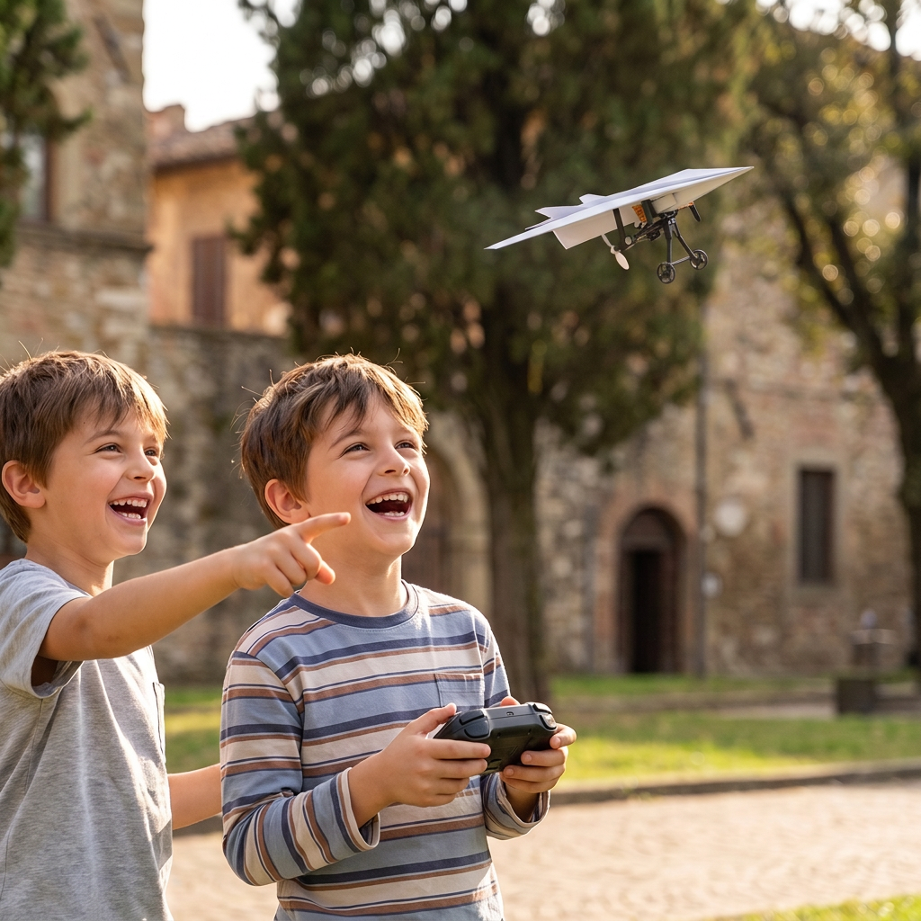 Kit di Aeroplano di Carta Radiocomandato Fai-da-te
