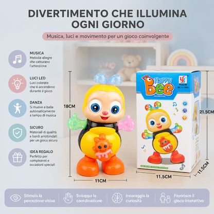 Giocattolo Musicale a Forma di Ape Danzante con Luci e Musica