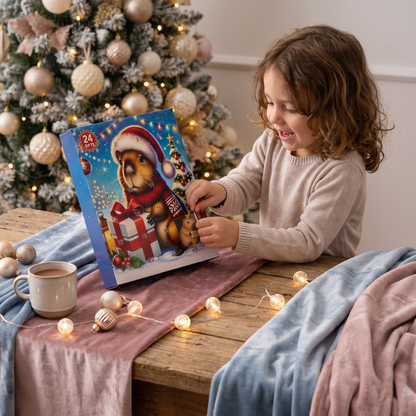 Calendario dell’Avvento natalizio con capibara da 24 giorni – 24 adorabili mini figure