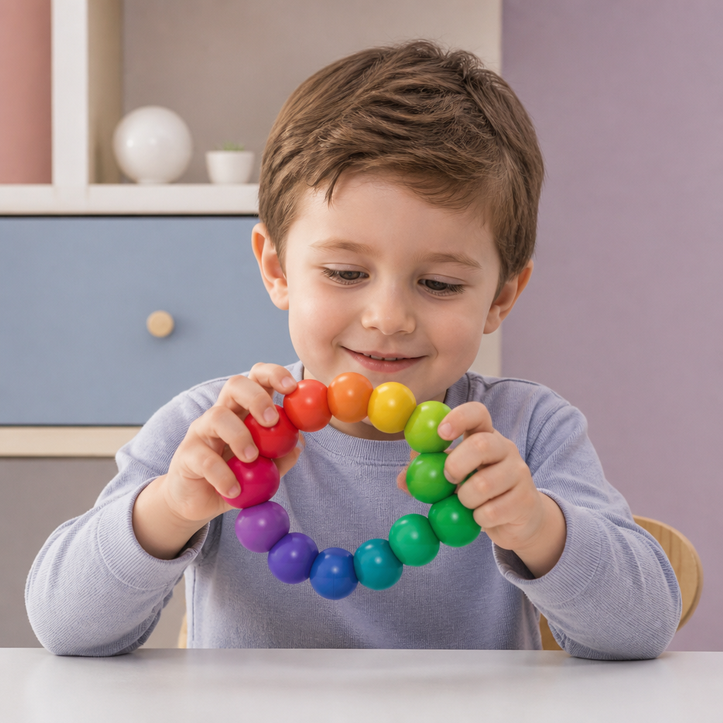 Set di costruzioni 3D con palline colorate – giocattolo educativo creativo per bambini per sviluppare la motricità fine