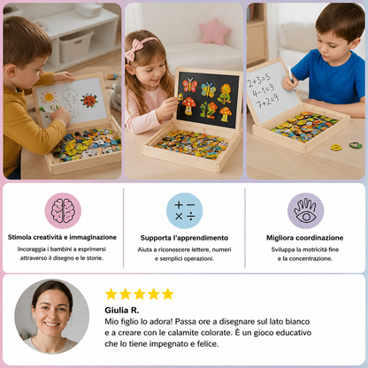 Tavoletta da Disegno Montessori 2-in-1
