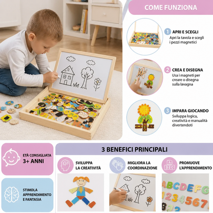 Tavoletta da Disegno Montessori 2-in-1