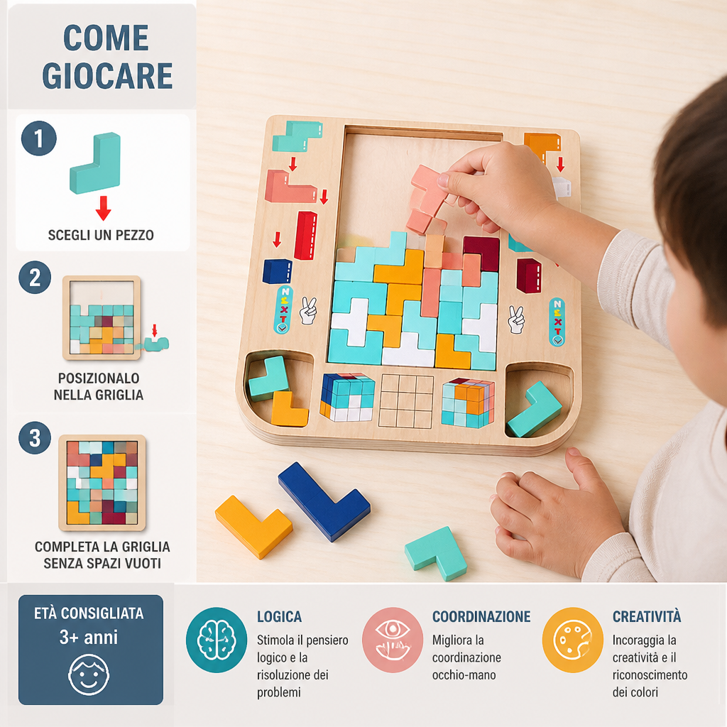 Metti alla Prova il Tuo Cervello – Gioco di Blocchi Tetris