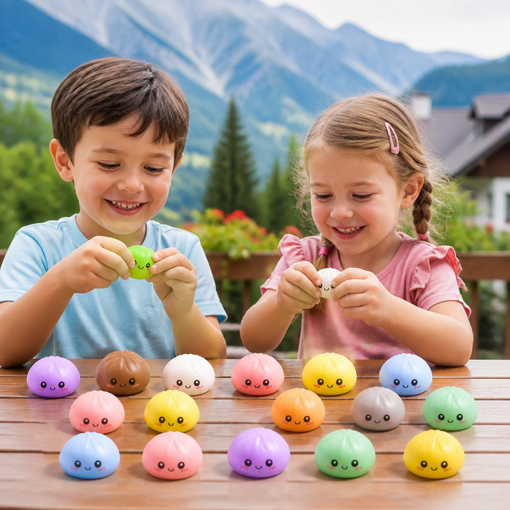 Calendario dell’Avvento con Dumpling Squishy e Misteriose Sorprese Fidget