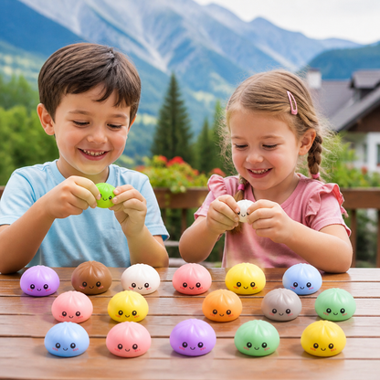 Calendario dell’Avvento con Dumpling Squishy e Misteriose Sorprese Fidget