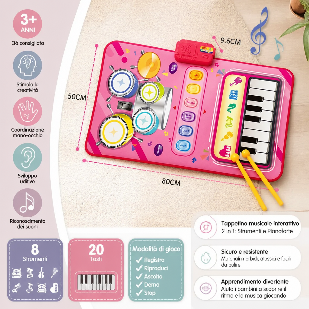 Tappetino Musicale Creativo per Bambini