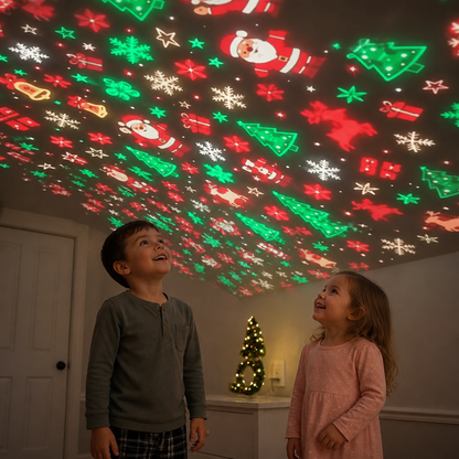 Lampada proiettore a forma di albero di Natale