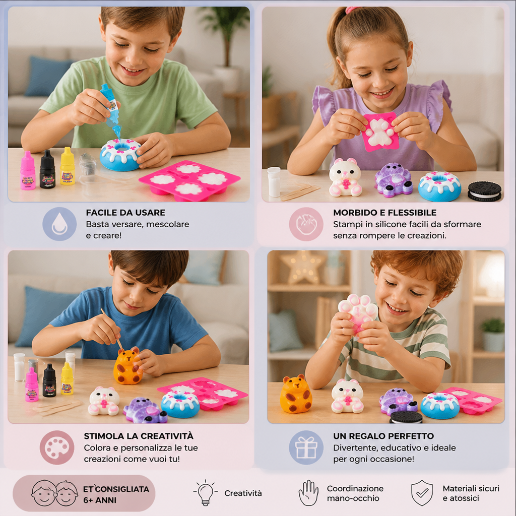 Kit per Creare Squishy per Bambini