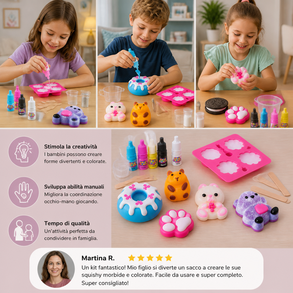Kit per Creare Squishy per Bambini