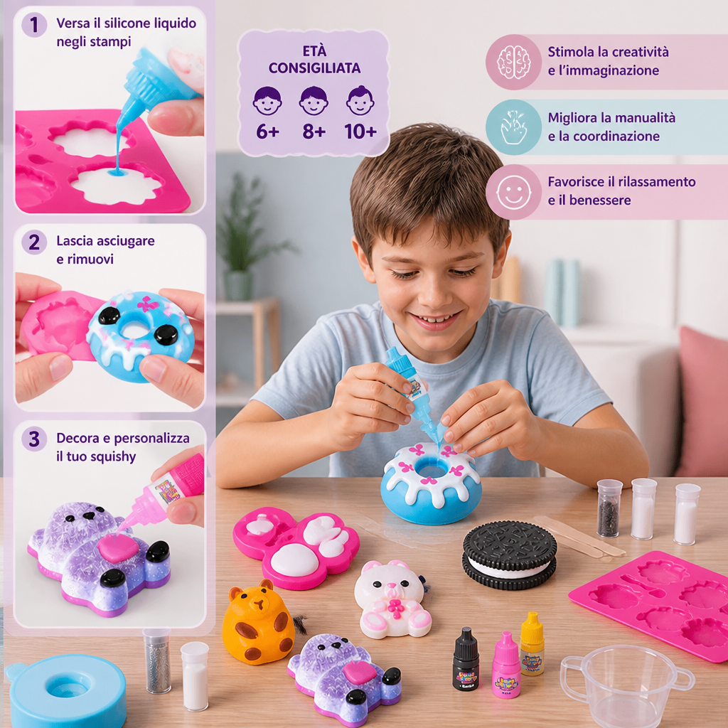 Kit per Creare Squishy per Bambini