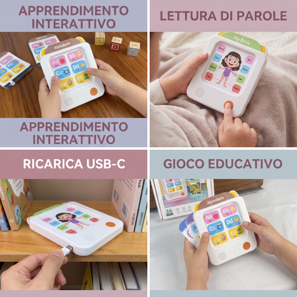 Lettore Interattivo di Flashcard in Inglese per Bambini – Giocattolo Educativo