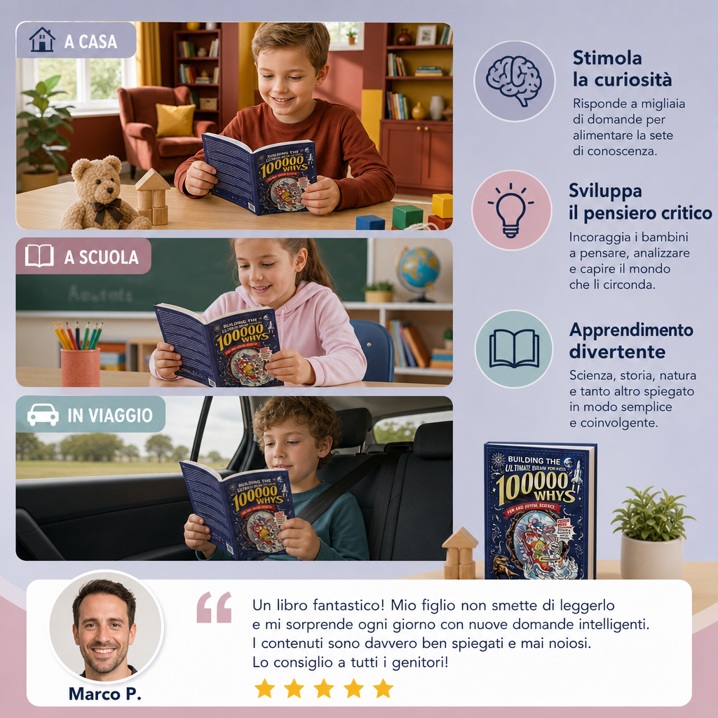 100.000 Perché – Libro di Domande e Curiosità per Bambini