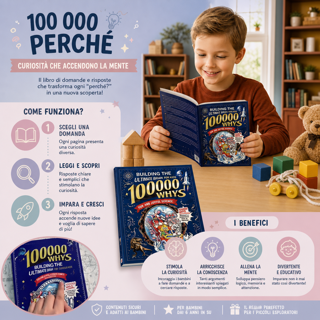 100.000 Perché – Libro di Domande e Curiosità per Bambini