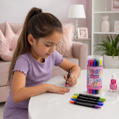 Set di 12 Pennarelli per Nail Art a Doppia Punta – Dettagli Precisi e Design Creativi