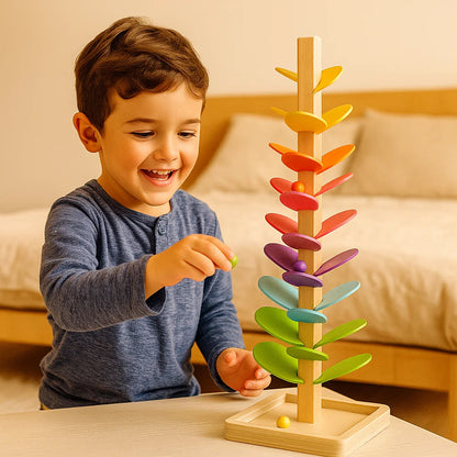 Albero di legno a forma di palla per bambini | Giocattolo musicale colorato per le abilità motorie e il divertimento nella fase iniziale dell' apprendimento
