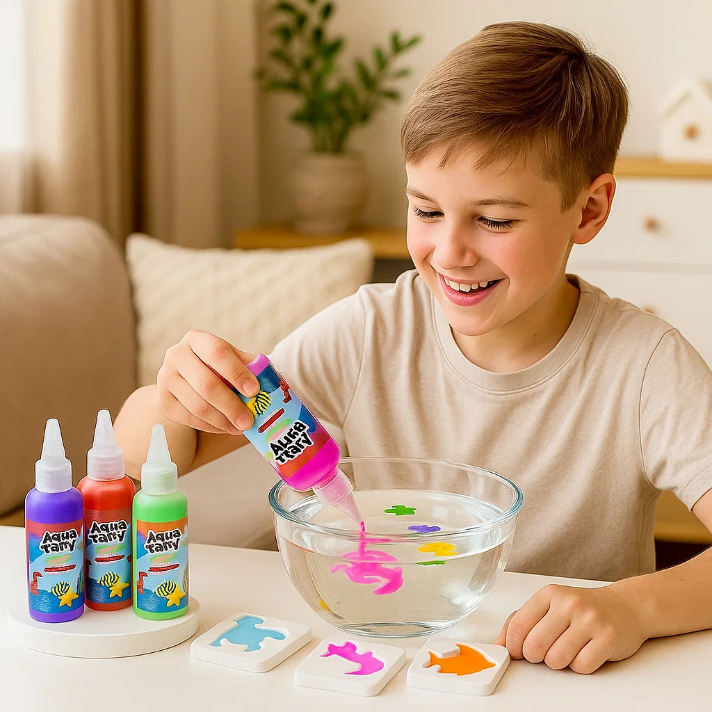 Giocattolo d' acqua magico per bambini | Set creativo fai da te per creare animali galleggianti in acqua