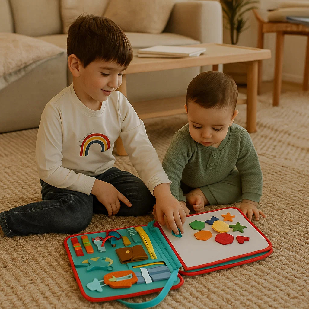 Libro di lavoretti Montessori per bambini | Libro di attività in feltro per l' apprendimento di numeri , lettere e abilità motorie