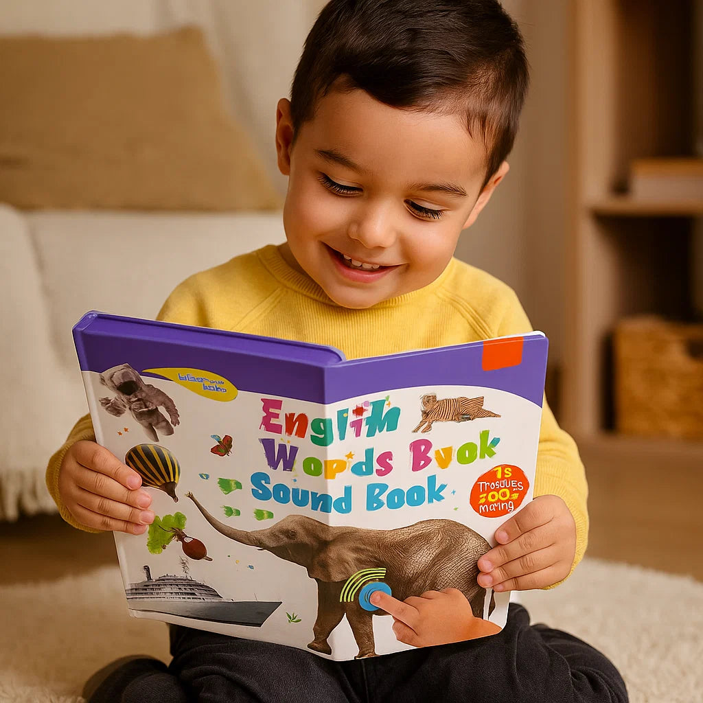Libro per l' apprendimento del suono dell' inglese | Libro audio interattivo per lo sviluppo precoce del linguaggio e la costruzione del vocabolario