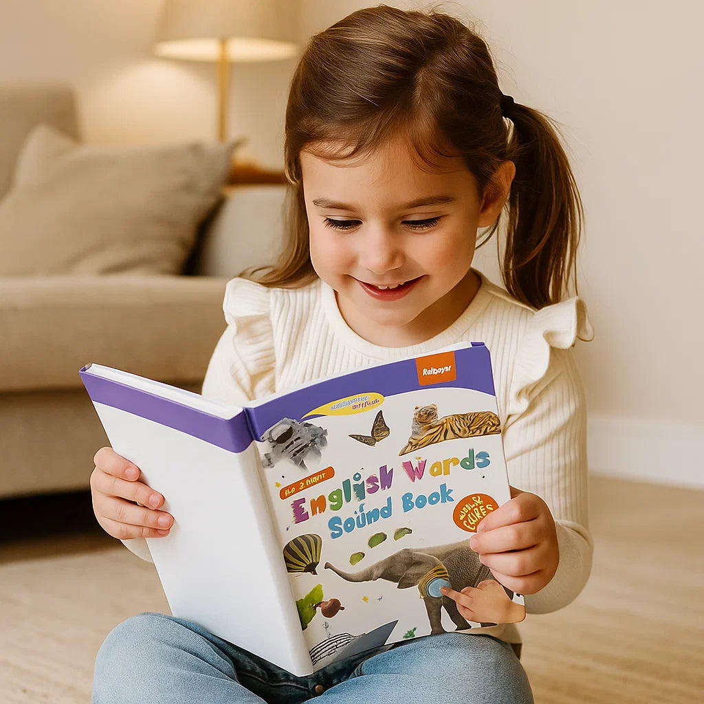 Libro per l' apprendimento del suono dell' inglese | Libro audio interattivo per lo sviluppo precoce del linguaggio e la costruzione del vocabolario