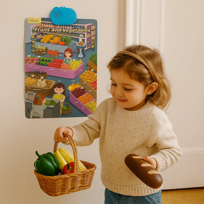 Cartella interattiva per bambini | Imparare le parole e i suoni inglesi attraverso un' esplorazione visiva divertente