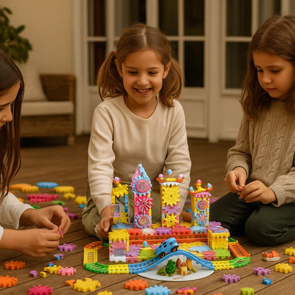 Blocchi di ingranaggi meccanici per bambini | Giocattolo STEM elettrico per il gioco creativo e il divertimento nella prima infanzia