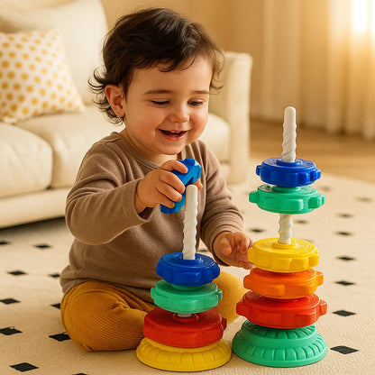 Giocattolo Torre Girevole e Colorata Arcobaleno