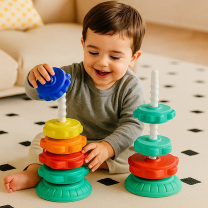 Giocattolo Torre Girevole e Colorata Arcobaleno